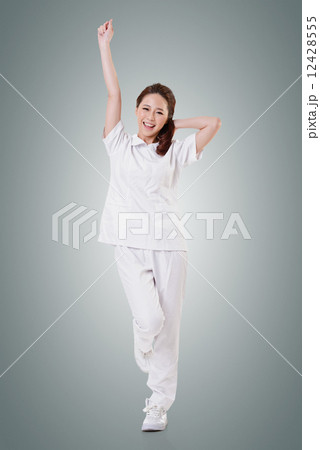 Cheerful Asian nurse 12428555