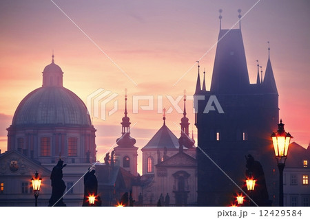 Foggy morning in Prague Foggy morning in Prague 12429584