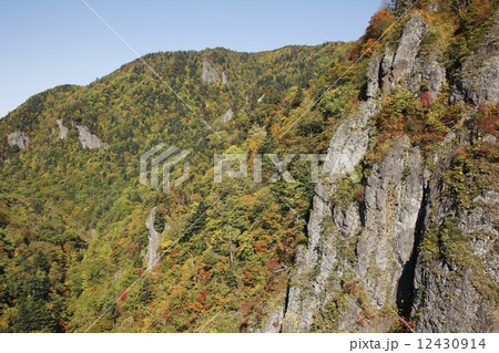豊平峡の紅葉 12430914