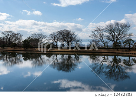 修学院離宮　上離宮の西浜 12432802