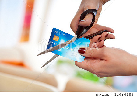 cutting credit card cutting credit card 12434183