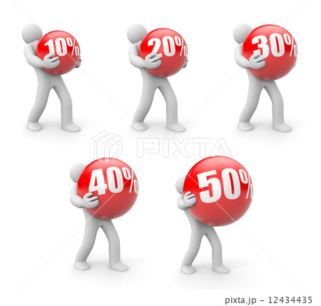 Person with discount ball 12434435