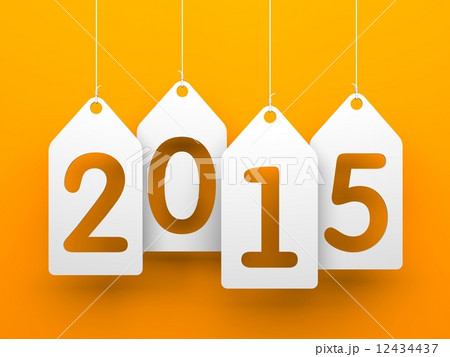 White tags with 2015 12434437