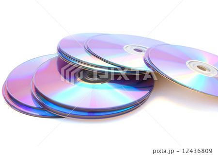 DVDs on white 12436809