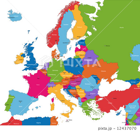 Europe Mapのイラスト素材