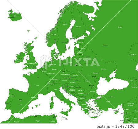 Green Europe map Green Europe map 12437100