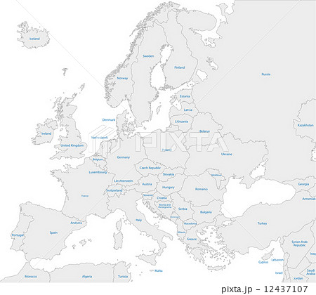 Grey Europe map 12437107