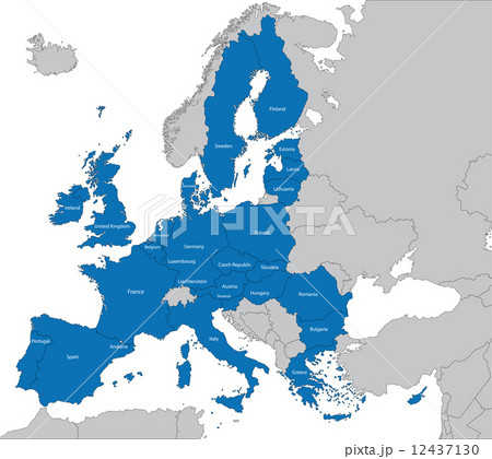 European Union map 12437130