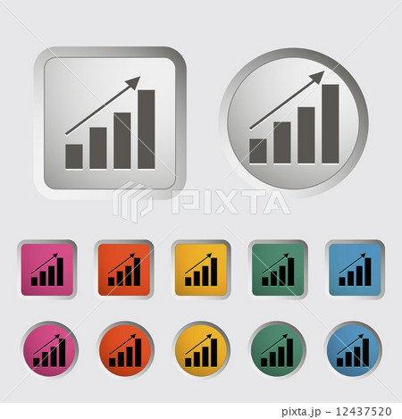 Graph single icon. Graph single icon. 12437520