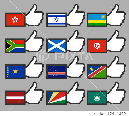 Flags in the Thumbs up-10