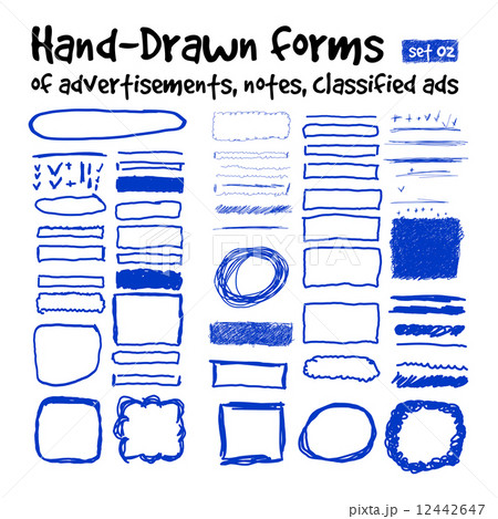 Hand-drawn forms 12442647