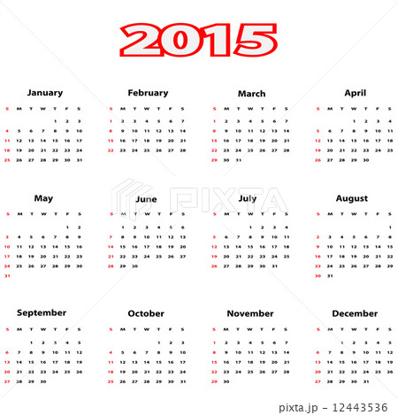 Calendar 2015. 12443536
