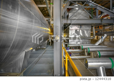 Industrial pipes in a thermal power plant 12444310