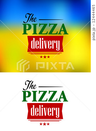 Pizza Delivery label 12444465