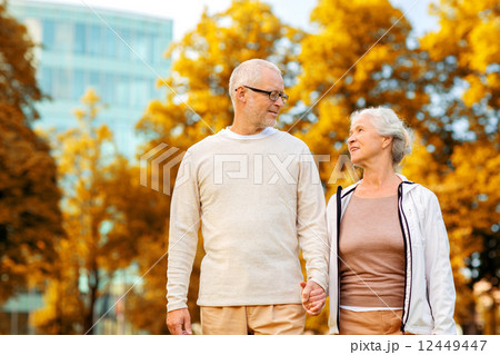 senior couple in city park senior couple in city park 12449447