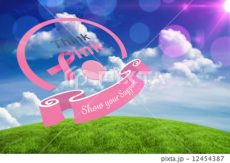 Composite image of breast cancer awareness message 12454387