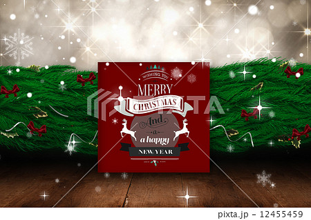 Composite image of cute cartoon santa claus 12455459
