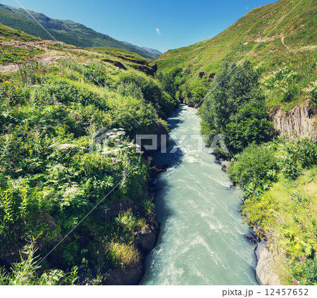 River in mountains 12457652