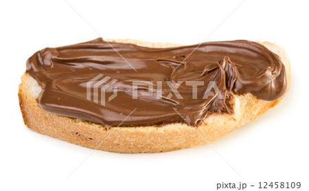 Bread with chocolate spread 12458109