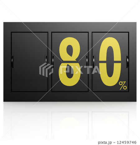 Airport display board 80 percent 12459746