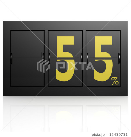 Airport display board 55 percent 12459751