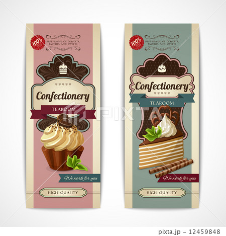 Sweets vintage banners vertical Sweets vintage banners vertical 12459848