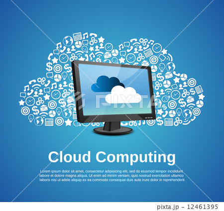 Cloud computing concept 12461395