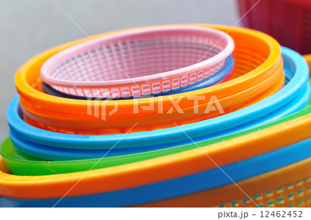Many clean colorful circle basket 12462452