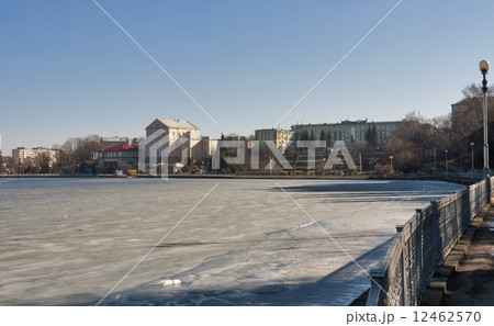 Ternopil waterfront with Castle 12462570