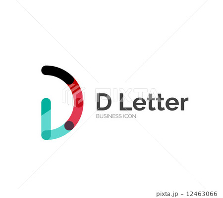 D letter logo, minimal line design D letter logo, minimal line design 12463066