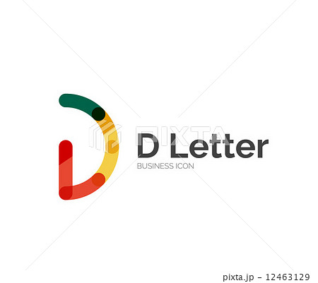 D letter logo, minimal line design D letter logo, minimal line design 12463129