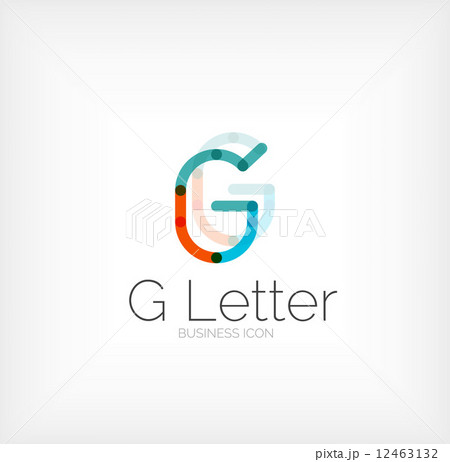 G letter logo, minimal line design 12463132