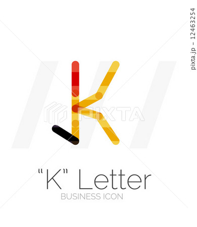 K letter logo, minimal line design 12463254