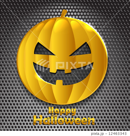Halloween golden smiling face. Happy Halloween 12463343