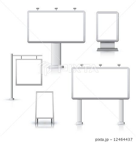 Blank advertising boards 12464437