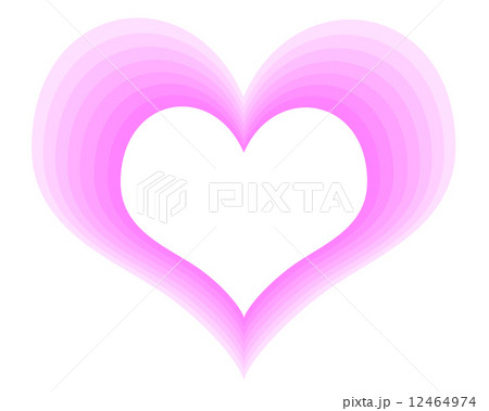 グラデーションのハート 12464974