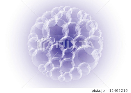 背景素材テクスチャ 細胞 水の泡 シャボン玉 海の泡 海 水中 水玉 のイラスト素材