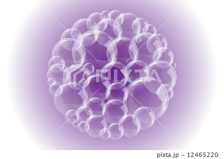 背景素材テクスチャ 細胞 水の泡 シャボン玉 海の泡 海 水中 水玉 のイラスト素材