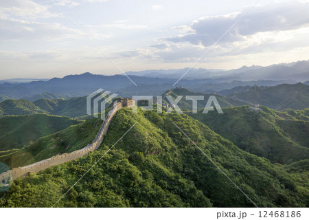 Beijing Great Wall in China, the majestic Great Wall, a symbol of China. 12468186