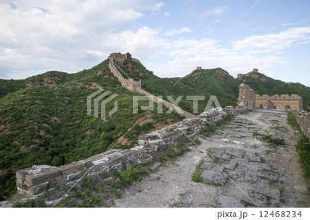 Beijing Great Wall in China, the majestic Great Wall, a symbol of China. . Beijing Great Wall in China, the majestic Great Wall, a symbol of China. . 12468234