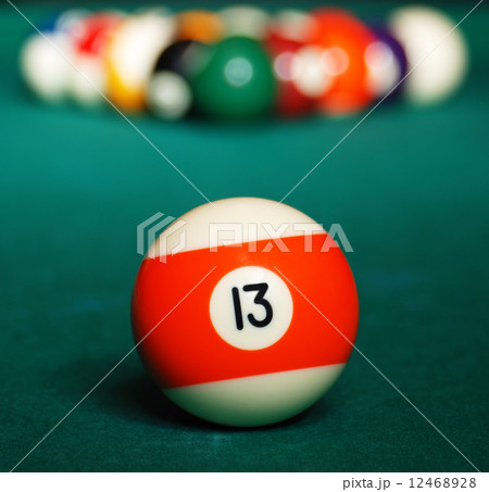 Pool game balls. 12468928