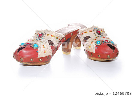 Mule shoes. Isolated on white. 12469708