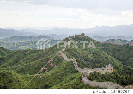 Beijing Great Wall in China, the majestic Great Wall, a symbol of China. . 12469767