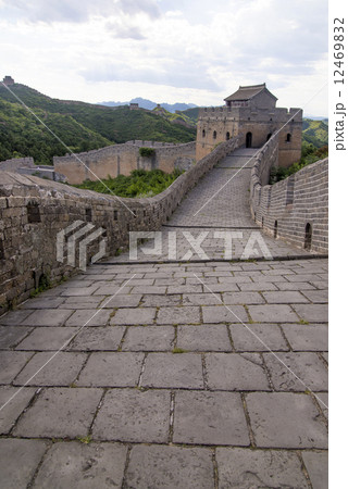 In Beijing, China, the majestic Great Wall.  . 12469832