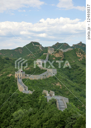 Beijing Great Wall in China, the majestic Great Wall, a symbol of China. Beijing Great Wall in China, the majestic Great Wall, a symbol of China. 12469837