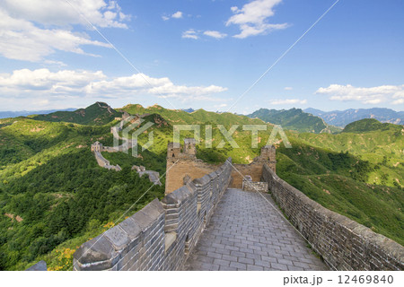 Beijing Great Wall in China, the majestic Great Wall, a symbol of China. 12469840