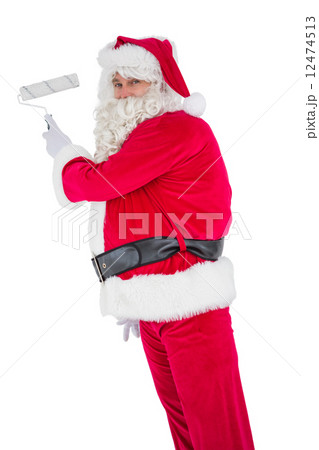 Happy santa claus painting Happy santa claus painting 12474513