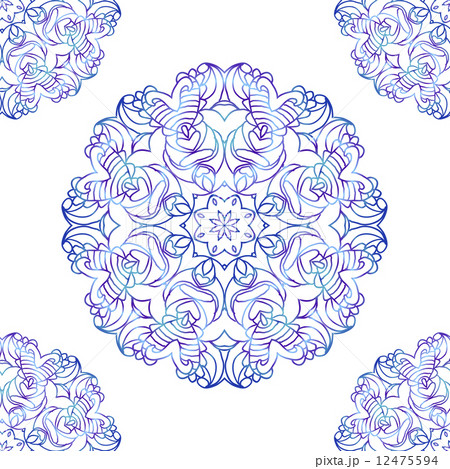 Illustration with colored circular patterns Illustration with colored circular patterns 12475594