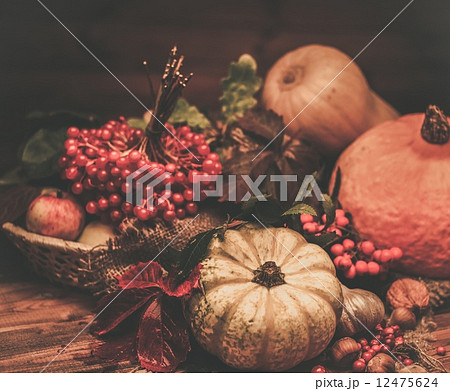 Thanksgiving day autumnal still life 12475624