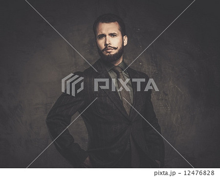 Handsome well-dressed man in jacket 12476828